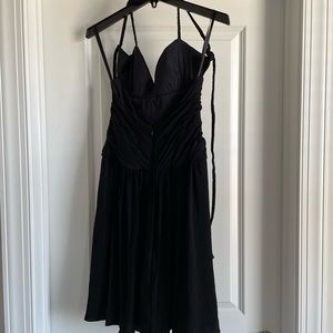 BCBG MaxAzria Womens Black Mini Braided Straps S